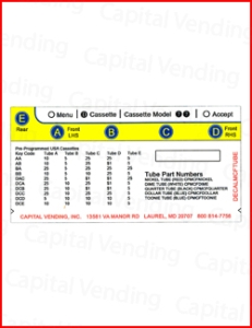 Front tube label