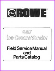 Rowe 487 Ice Cream Vendor Manual  33 Pages