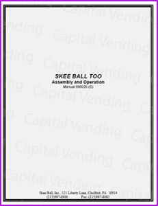 Skee Ball Too assembly and operation (50 pages)