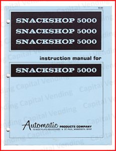 Automatic Products Snackshop 5000 Manual