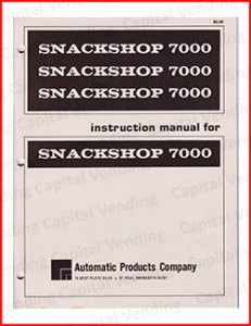 Automatic Products Snackshop 7000 Manual