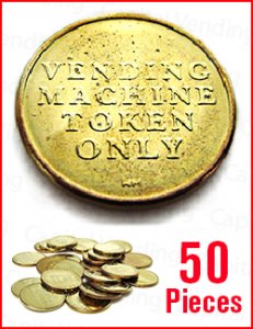 Vending Machine Tokens - 50 Pieces 