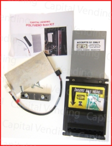 Polyvend Model 4000 6640 Validator Mounting Kit for MEI includes VN Validator