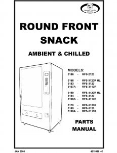 Round Front Snack Ambient & Chilled Parts Manual (52 Pages)