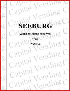 Seeburg Wired Selector Receiver Types WSR5-L6 (15 Pages)