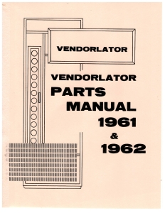 VENDORLATOR PARTS MANUAL 1961&1962 (69 pgs)