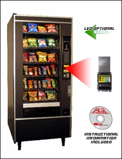 Crane National Vendors Glass Front Snack Machine - NV158