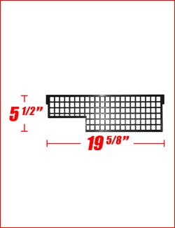 E series 12oz can black plastic spacers - wide column
