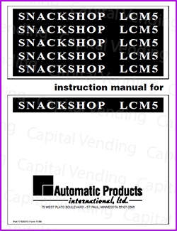 Automatic Products LCM5 SnackShop Instruction Manual (60 Pages)