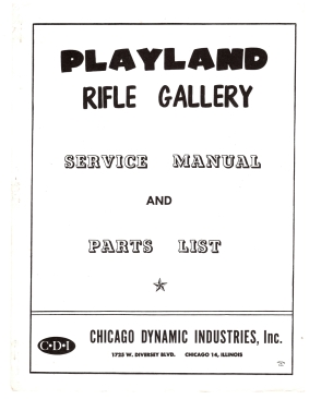 Playland Rifle Gallery Service Manual (49 Pages)
