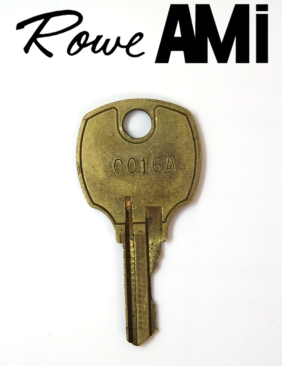 Rowe jukebox and Bill Changer coin box Key by code