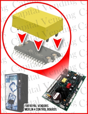 Replacement Yellow Battery / time Keeping Ram Royal Vendors Merlin 4 Control Boards