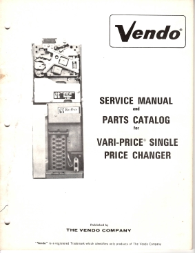 Vendo Vari Price Single Price Changer 35 pages