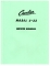 CAVALIER MODEL C-33 SERVICE MANUAL (23 Pg's)