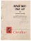 Cavalier Repair Parts Price List For Cavalier Coolers 1972 (59 Pages)