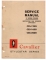 Cavalier Service Manual G Model Coolers Serpentine Can Venders (62 Pages)