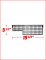 E series 12oz can black plastic spacers - wide column