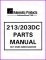 RMI coffee 213 203DC parts manual  89 pages